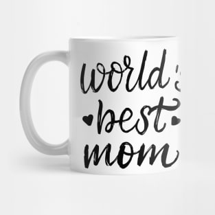 World's Best Mom Hearts Mothers day Mug